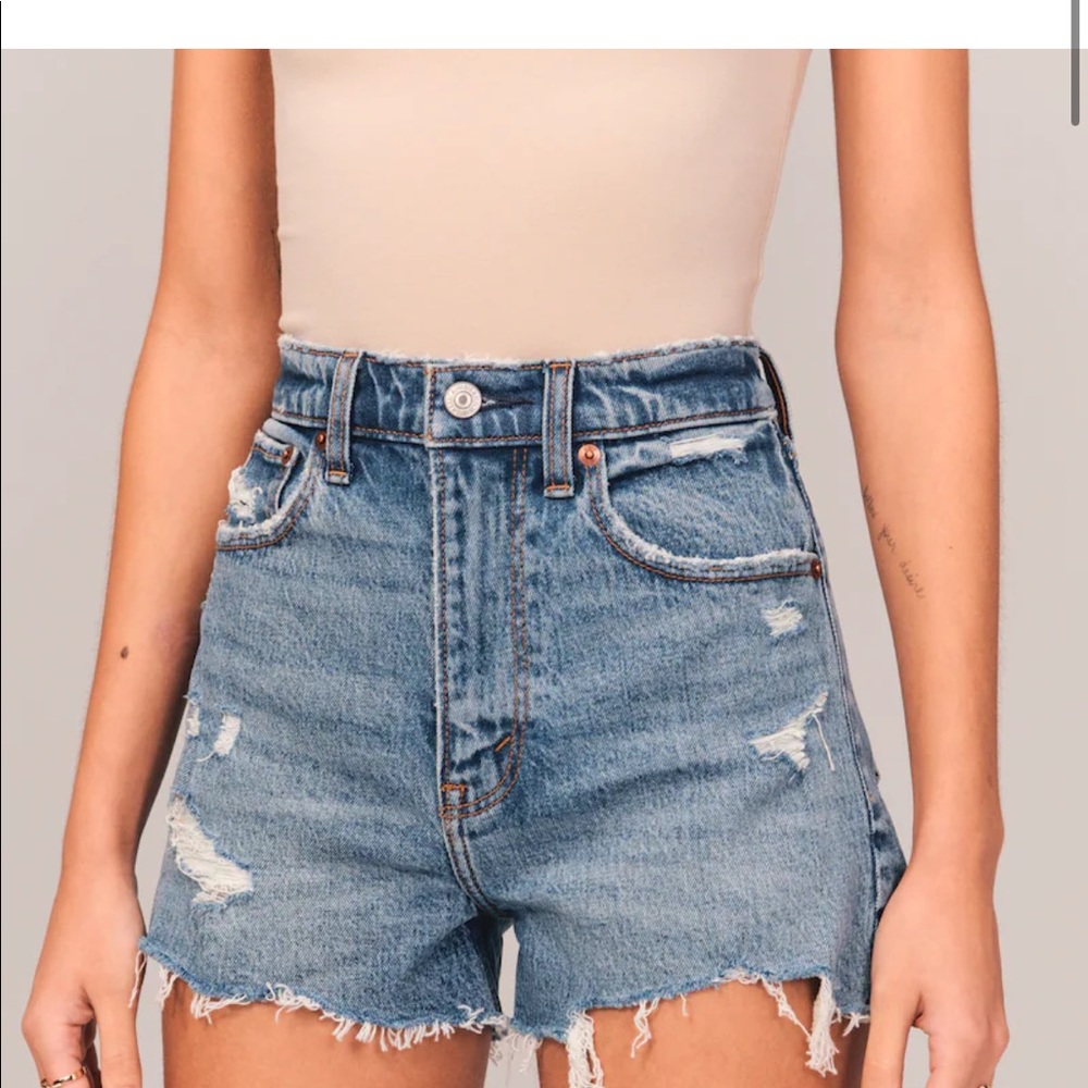 Abercrombie & Fitch Blue Jean Shorts